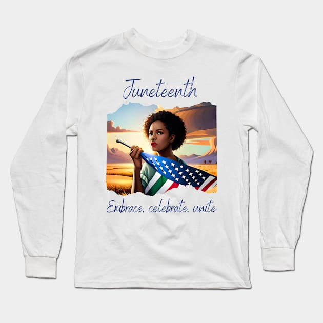 Juneteenth Long Sleeve T-Shirt by AleZe